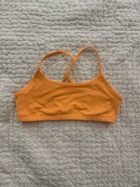 Beyond Yoga Mango Pop Heather Spacedye Sports Bra